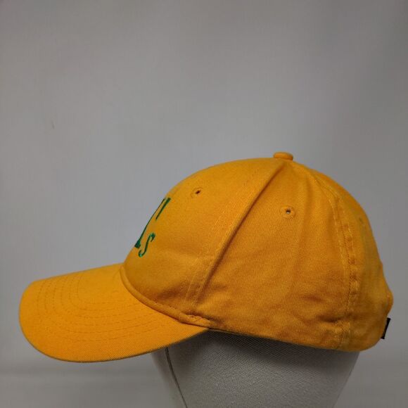 A's Strapback Hat Orangish-Yellow Large/XL Embroidered Rawlings - Picture 3 of 9